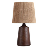 Vionel 22.25" Classic Cottage Tapered Resin/Metal LED Table Lamp with Paper Rope Shade