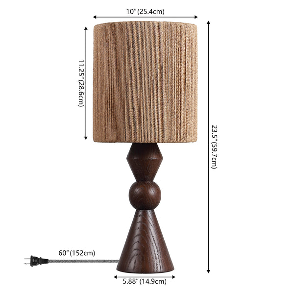 Dimension Image Dark Brown Wood Finish