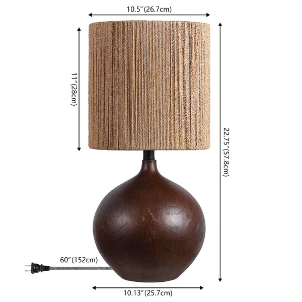 Dimension Image Dark Brown Wood Finish