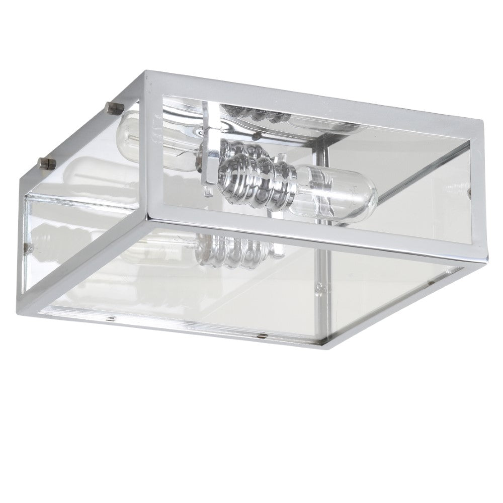 Shoal Metal/Glass LED Flush Mount