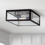 Shoal Metal/Glass LED Flush Mount