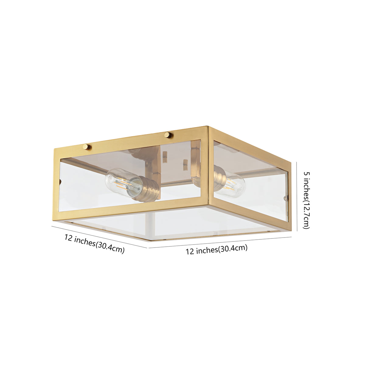 Shoal Metal/Glass LED Flush Mount
