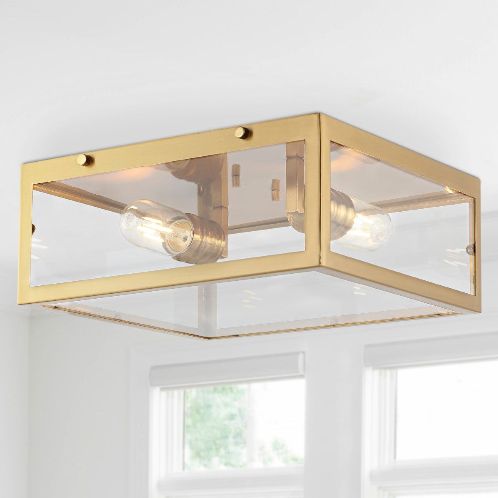 Shoal Metal/Glass LED Flush Mount