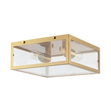 Shoal Metal/Glass LED Flush Mount