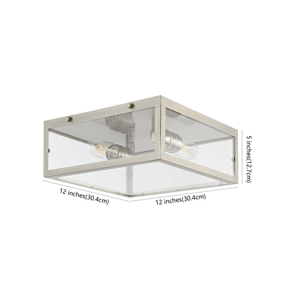Dimension Image Nickel/Clear / 2 Light