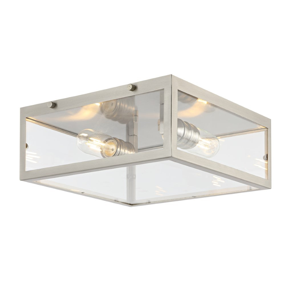 Shoal Metal/Glass LED Flush Mount