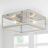 Shoal Metal/Glass LED Flush Mount
