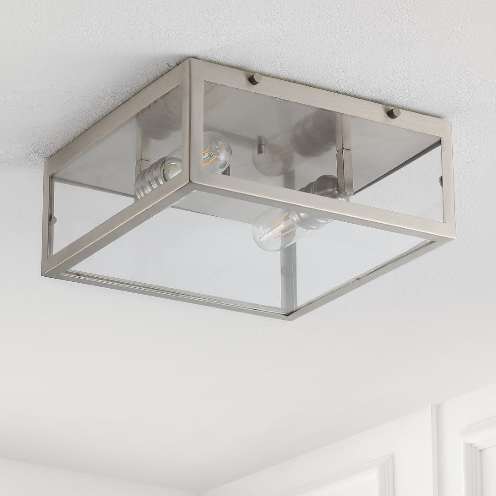 Shoal Metal/Glass LED Flush Mount