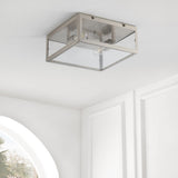 Shoal Metal/Glass LED Flush Mount