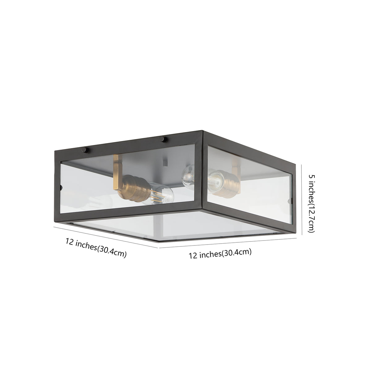 Shoal Metal/Glass LED Flush Mount