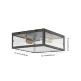 Shoal Metal/Glass LED Flush Mount