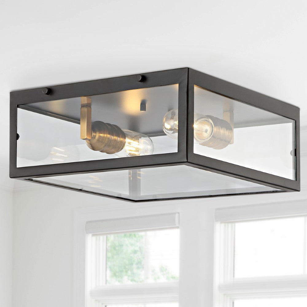Shoal Metal/Glass LED Flush Mount