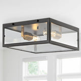 Shoal Metal/Glass LED Flush Mount