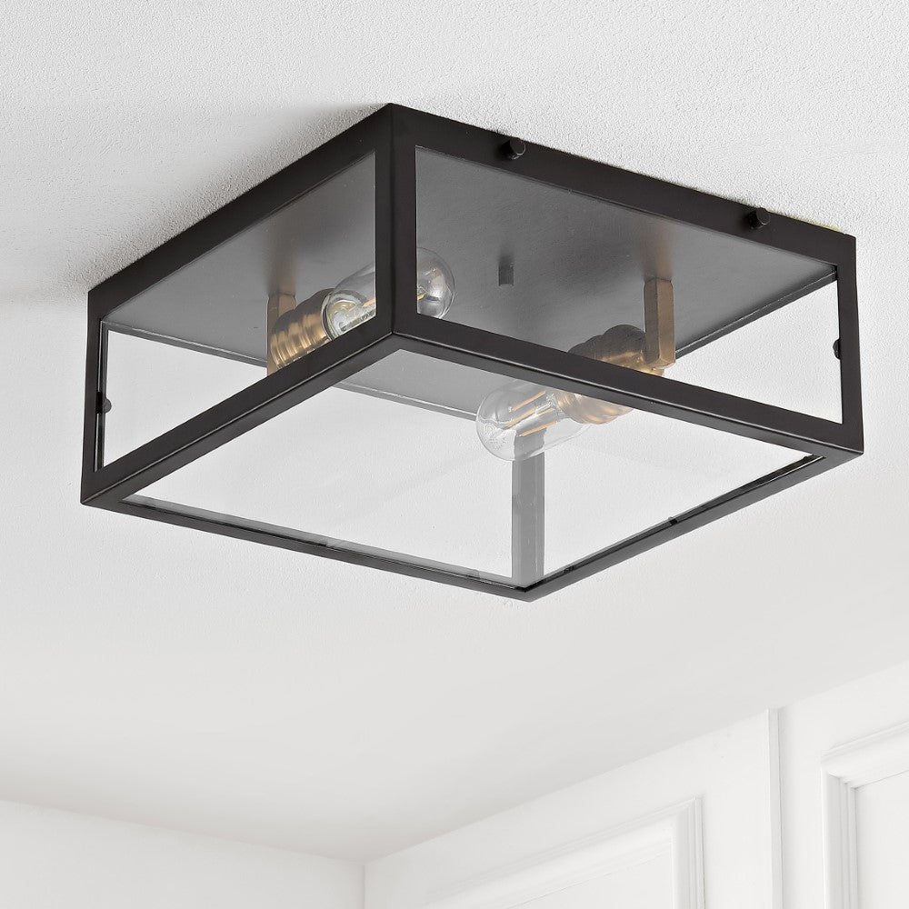 Shoal Metal/Glass LED Flush Mount