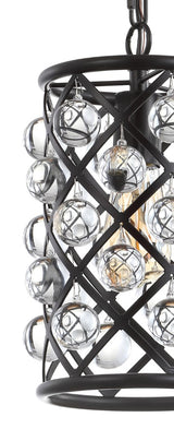 Formentera 8" Metal/Crystal LED Pendant