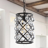 Formentera 8" Metal/Crystal LED Pendant