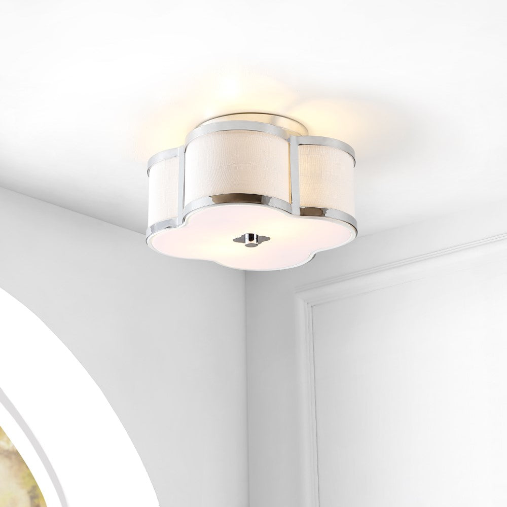 Uheold Scalloped Shade Metal Classic Glam LED Flush Mount