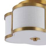 Uheold Scalloped Shade Metal Classic Glam LED Flush Mount