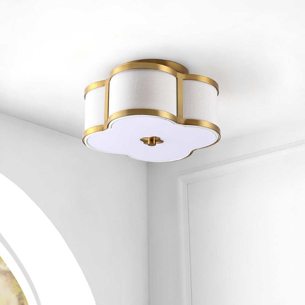 Uheold Scalloped Shade Metal Classic Glam LED Flush Mount