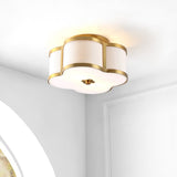 Uheold Scalloped Shade Metal Classic Glam LED Flush Mount