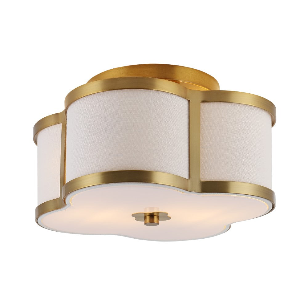 Uheold Scalloped Shade Metal Classic Glam LED Flush Mount