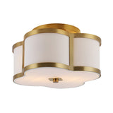 Uheold Scalloped Shade Metal Classic Glam LED Flush Mount