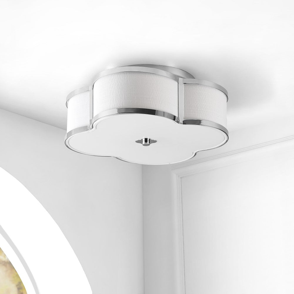 Uheold Scalloped Shade Metal Classic Glam LED Flush Mount