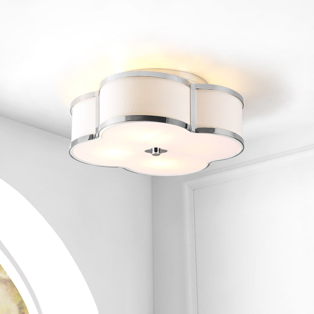 Uheold Scalloped Shade Metal Classic Glam LED Flush Mount