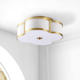 Uheold Scalloped Shade Metal Classic Glam LED Flush Mount