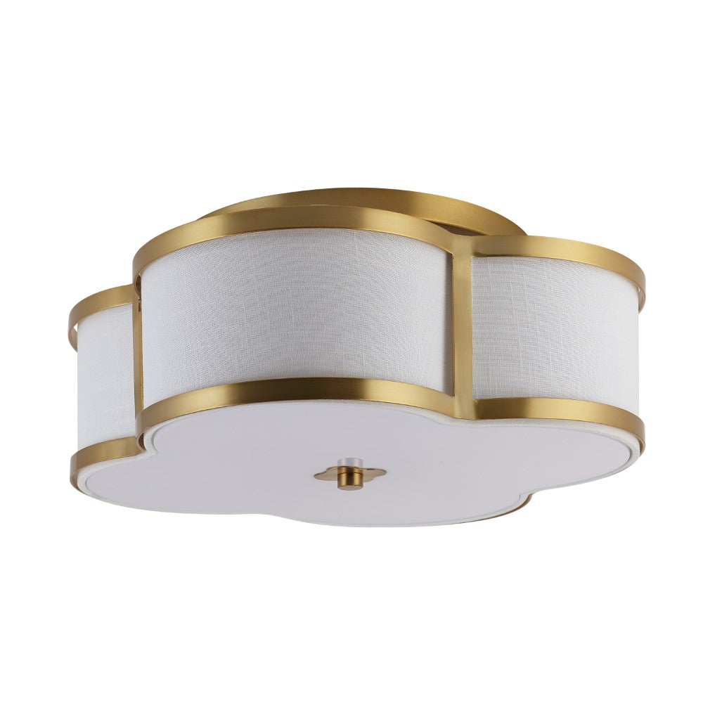 Uheold Scalloped Shade Metal Classic Glam LED Flush Mount
