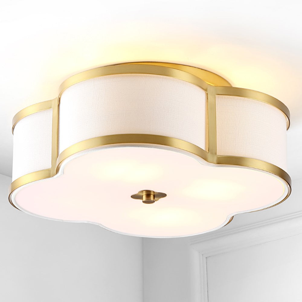 Uheold Scalloped Shade Metal Classic Glam LED Flush Mount