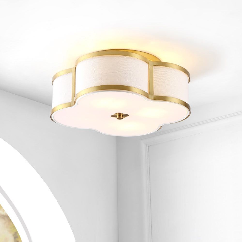 Uheold Scalloped Shade Metal Classic Glam LED Flush Mount