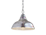 Grouse 9.75" Adjustable 3D Color Burst Glass/Metal Pendant