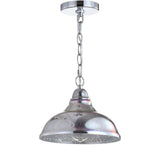 Grouse 9.75" Adjustable 3D Color Burst Glass/Metal Pendant