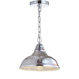 Grouse 9.75" Adjustable 3D Color Burst Glass/Metal Pendant