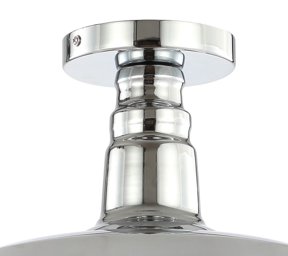 Yasu Classic Industrial Indoor/Outdoor Iron LED Semi Flush Mount