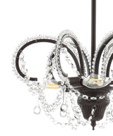 Lapwing 16" Metal/Crystal LED Adjustable Chandelier