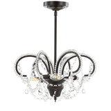 Lapwing 16" Metal/Crystal LED Adjustable Chandelier