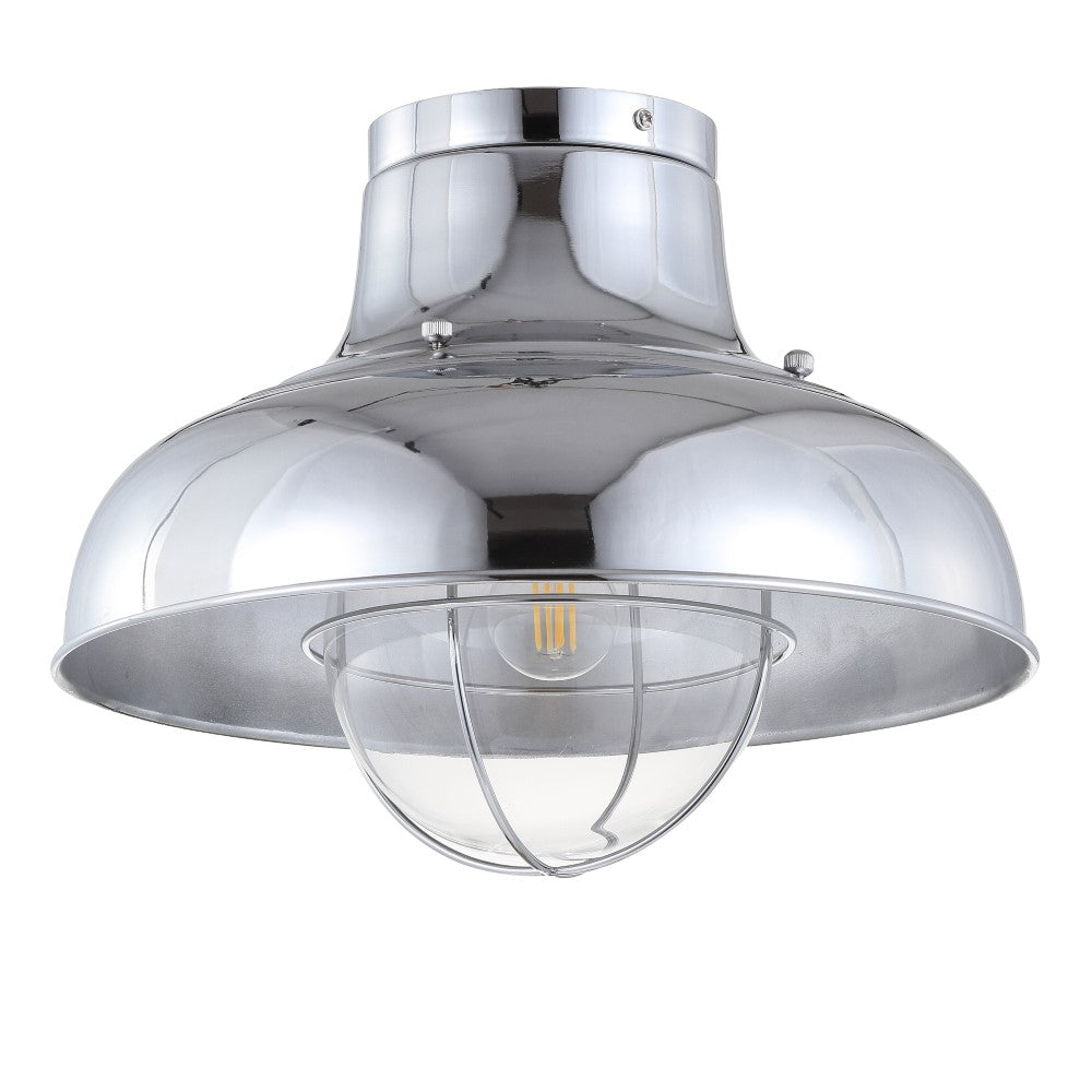 Olea 13" Metal LED Semi-Flush Mount