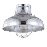 Olea 13" Metal LED Semi-Flush Mount