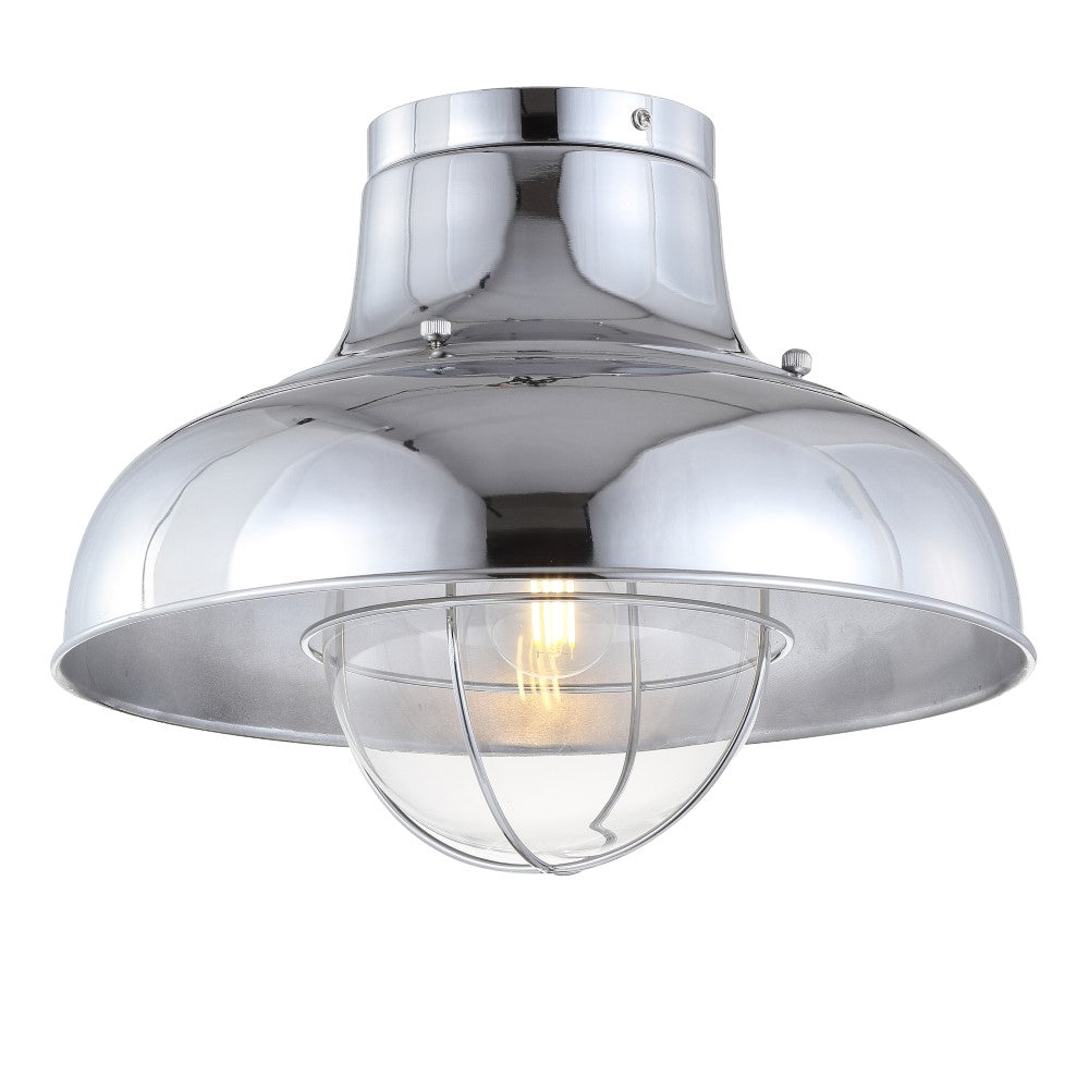 Olea 13" Metal LED Semi-Flush Mount