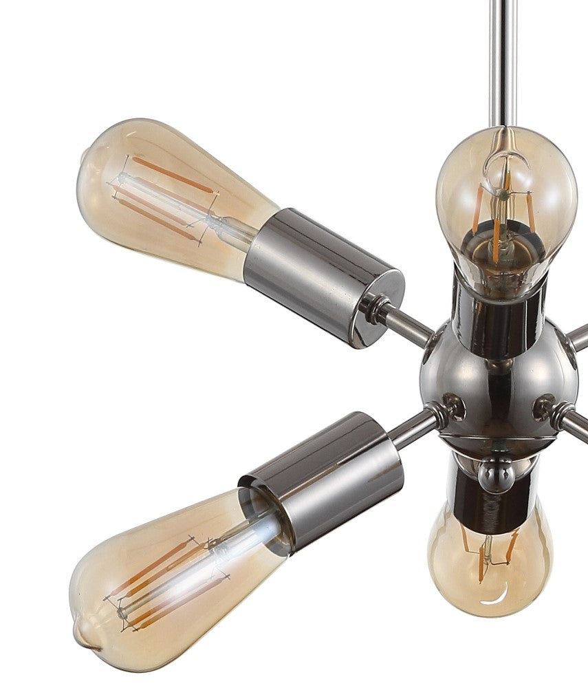 Lilac 17.5" Sputnik Metal LED Chandelier