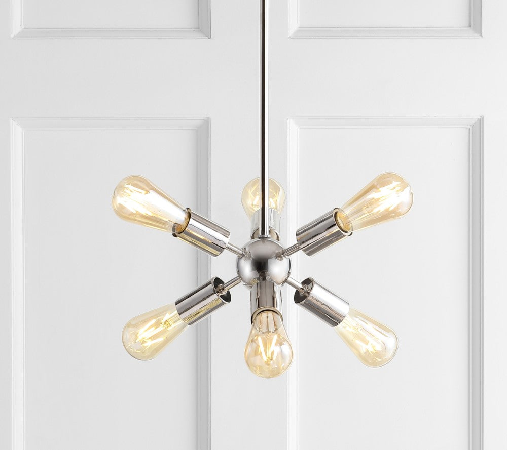 Lilac 17.5" Sputnik Metal LED Chandelier