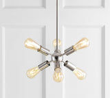Lilac 17.5" Sputnik Metal LED Chandelier
