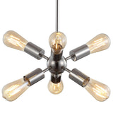 Lilac 17.5" Sputnik Metal LED Chandelier