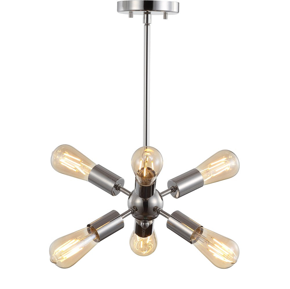 Lilac 17.5" Sputnik Metal LED Chandelier