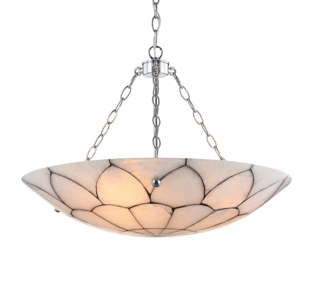 Linnet 23.5" Adjustable Marble/Metal LED Chandelier