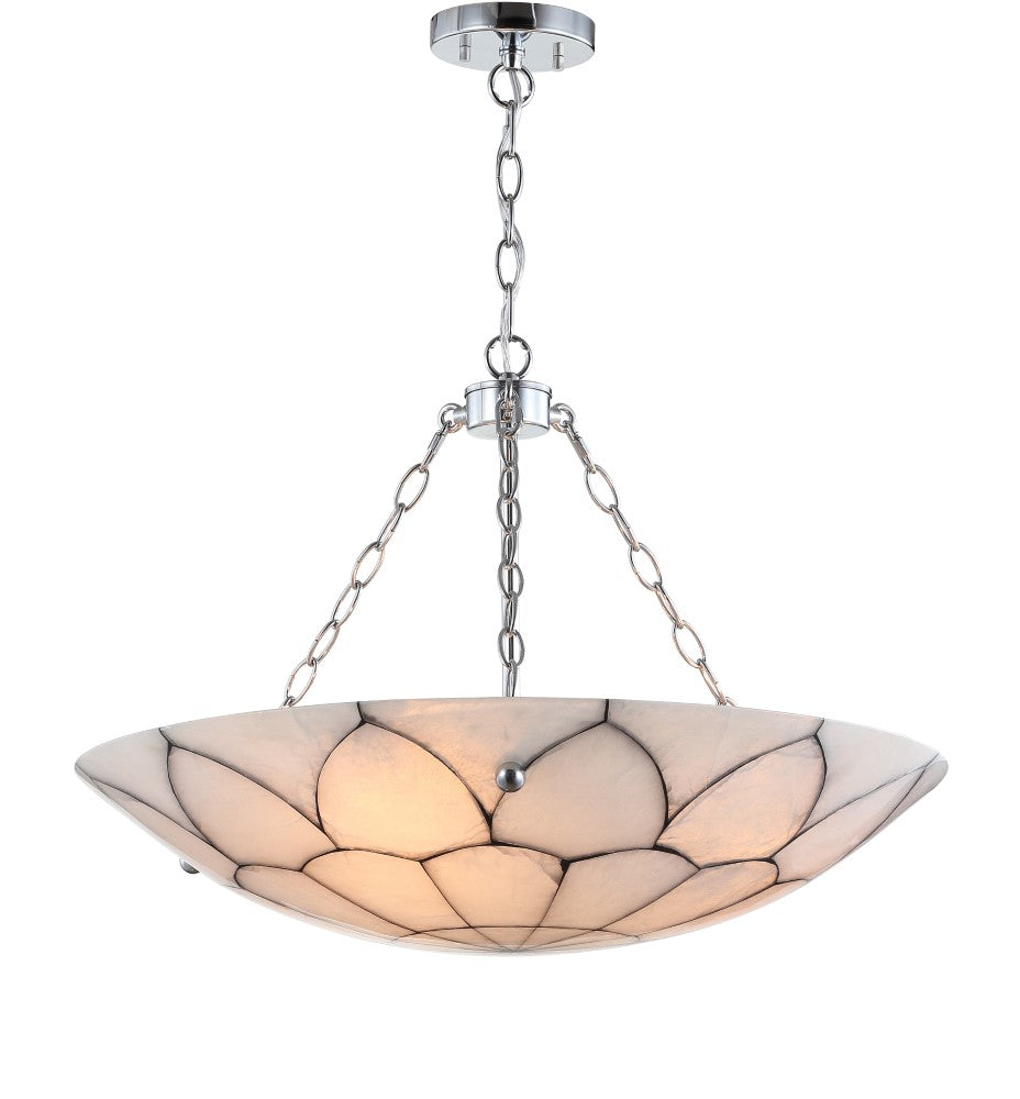 Linnet 23.5" Adjustable Marble/Metal LED Chandelier