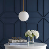 Elowen 7.75" Metal/Glass Globe LED Pendant