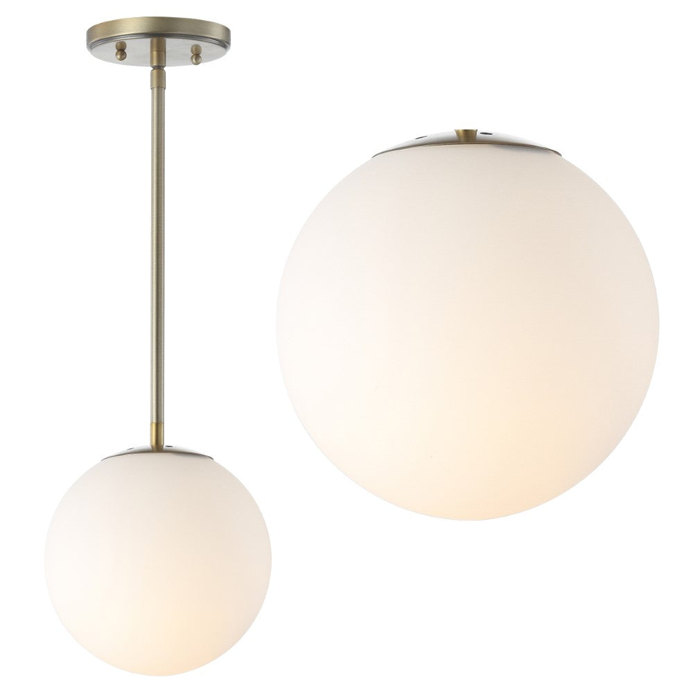 Elowen 7.75" Metal/Glass Globe LED Pendant